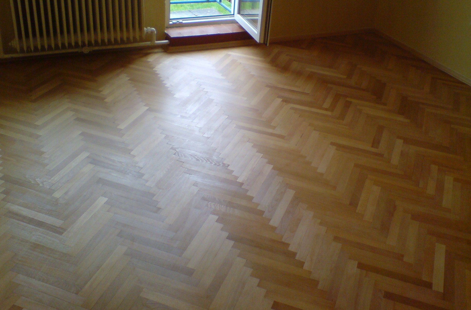 po renovaci parket